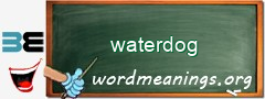 WordMeaning blackboard for waterdog